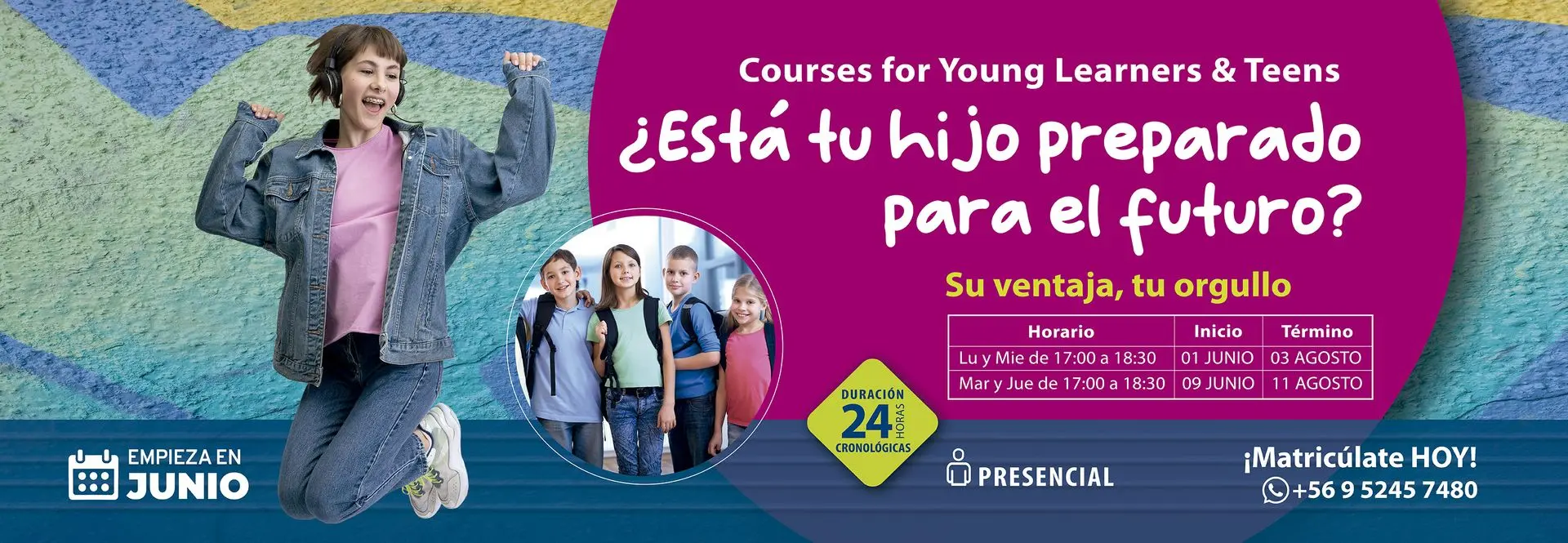 Clases de inglés presenciales para Young Learners y Teens - Instituto Chileno Británico