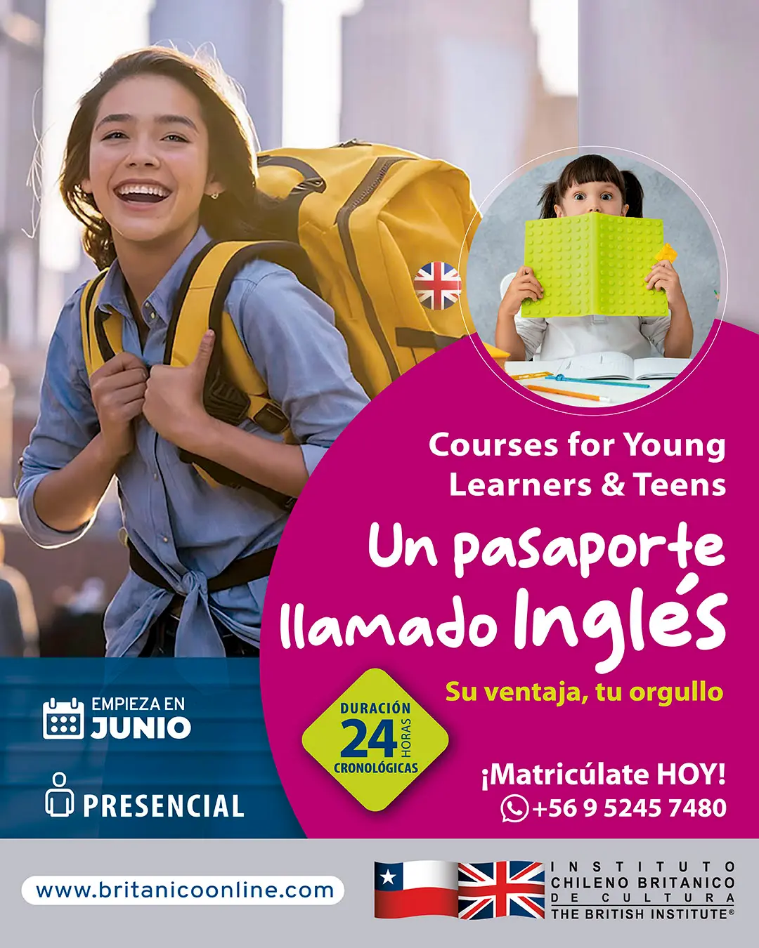 Cursos de inglés presenciales para Young Learners y Teens - ICBC
